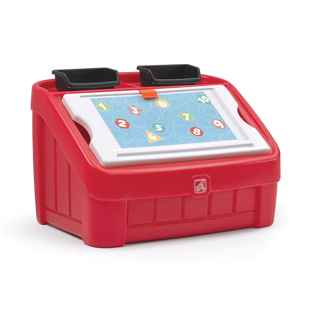 Step2 2IN1 TOY BOX &ART LID (RED)