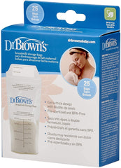 Dr Brown's Breastmilk Storage Bag (6 oz / 180 ml), 25-Pack
