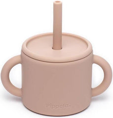 PIPPETA SILICONE CUP + STRAW - Ash Rose