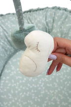 بيبي جيم - مهد متنقل مع العاب - اخضر