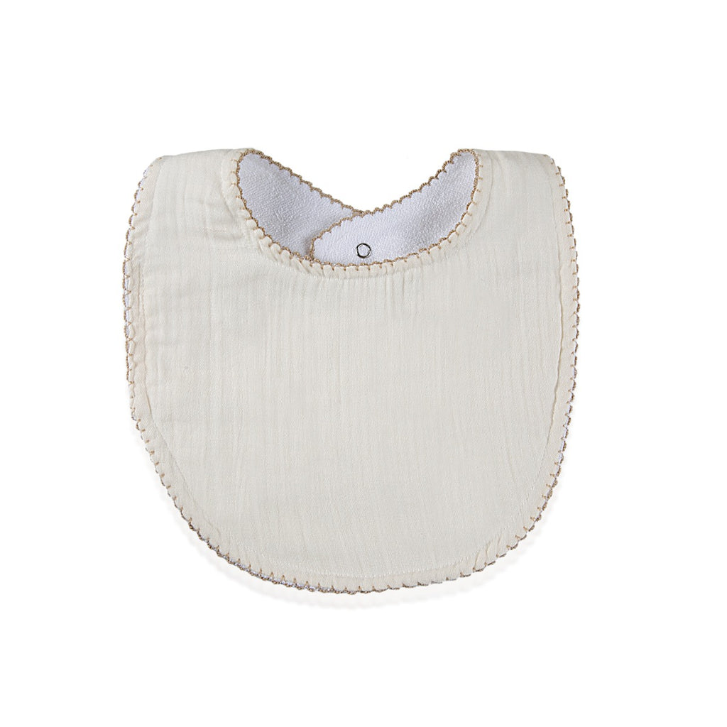BABYJEM MUSLIN BIB  / ECRU