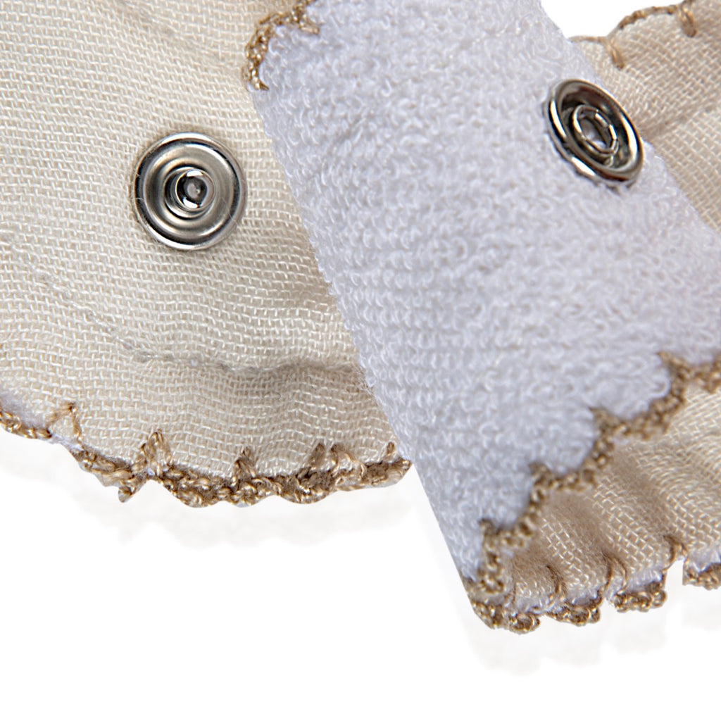 BABYJEM MUSLIN BIB  / ECRU