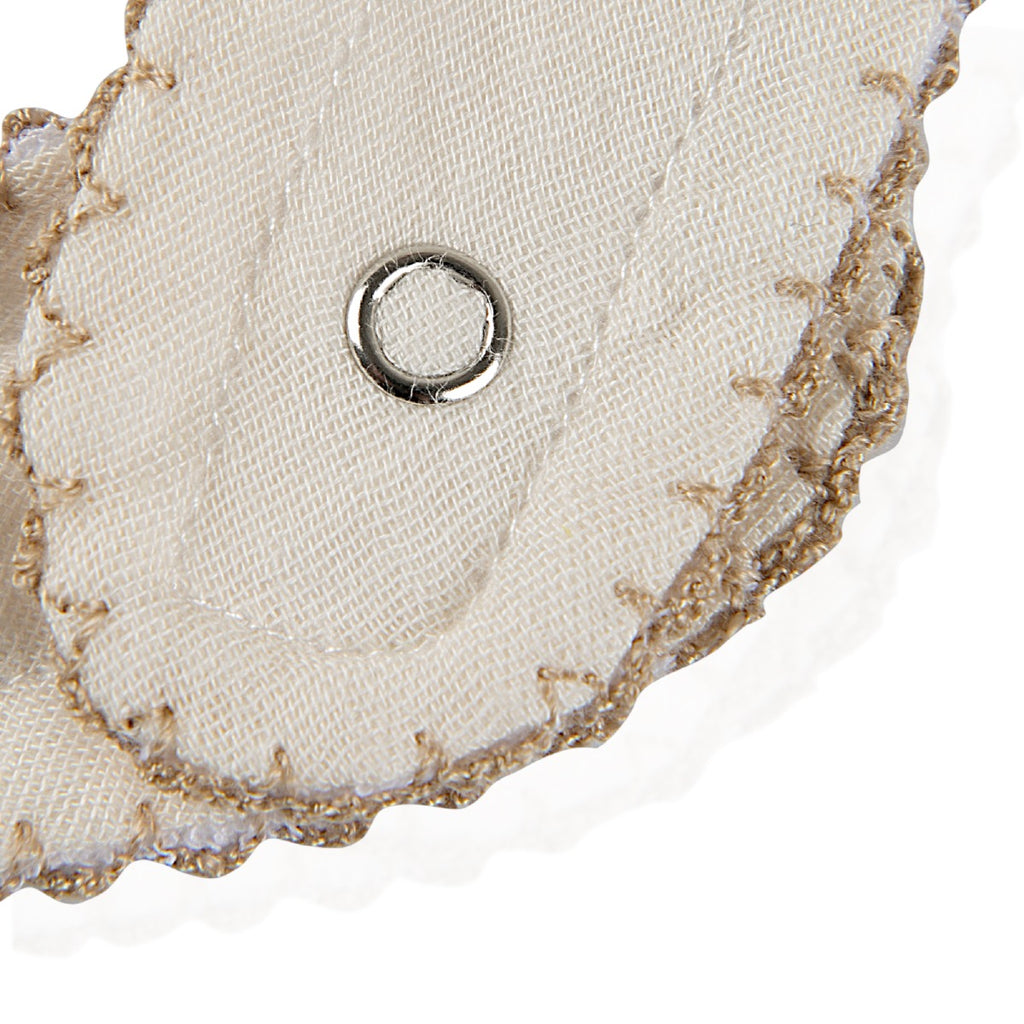 BABYJEM MUSLIN BIB  / ECRU