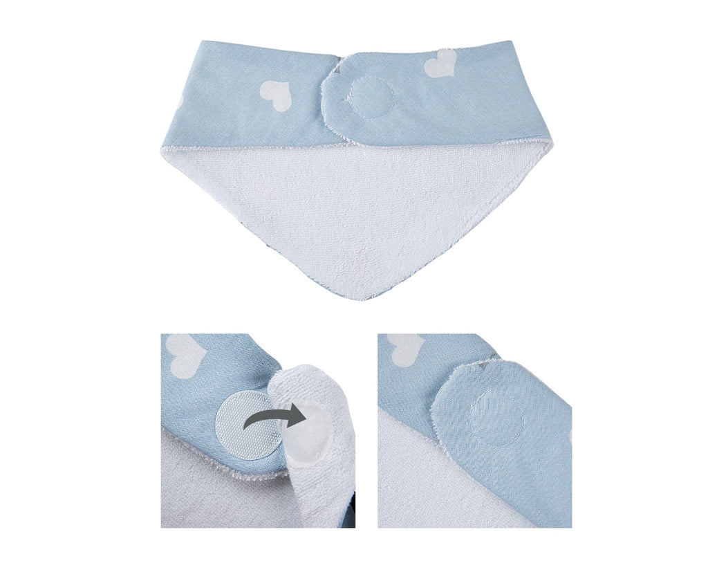 BABYJEM NEWBORN SCARF APRON BLUE