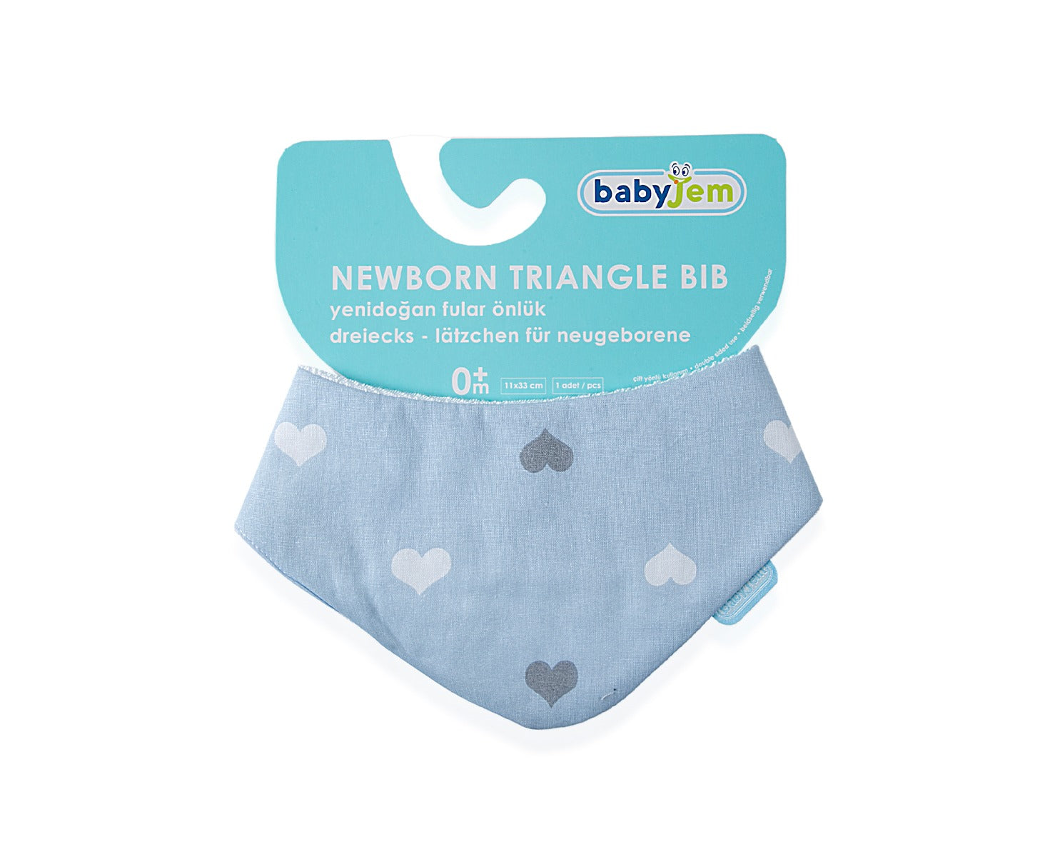 BABYJEM NEWBORN SCARF APRON BLUE