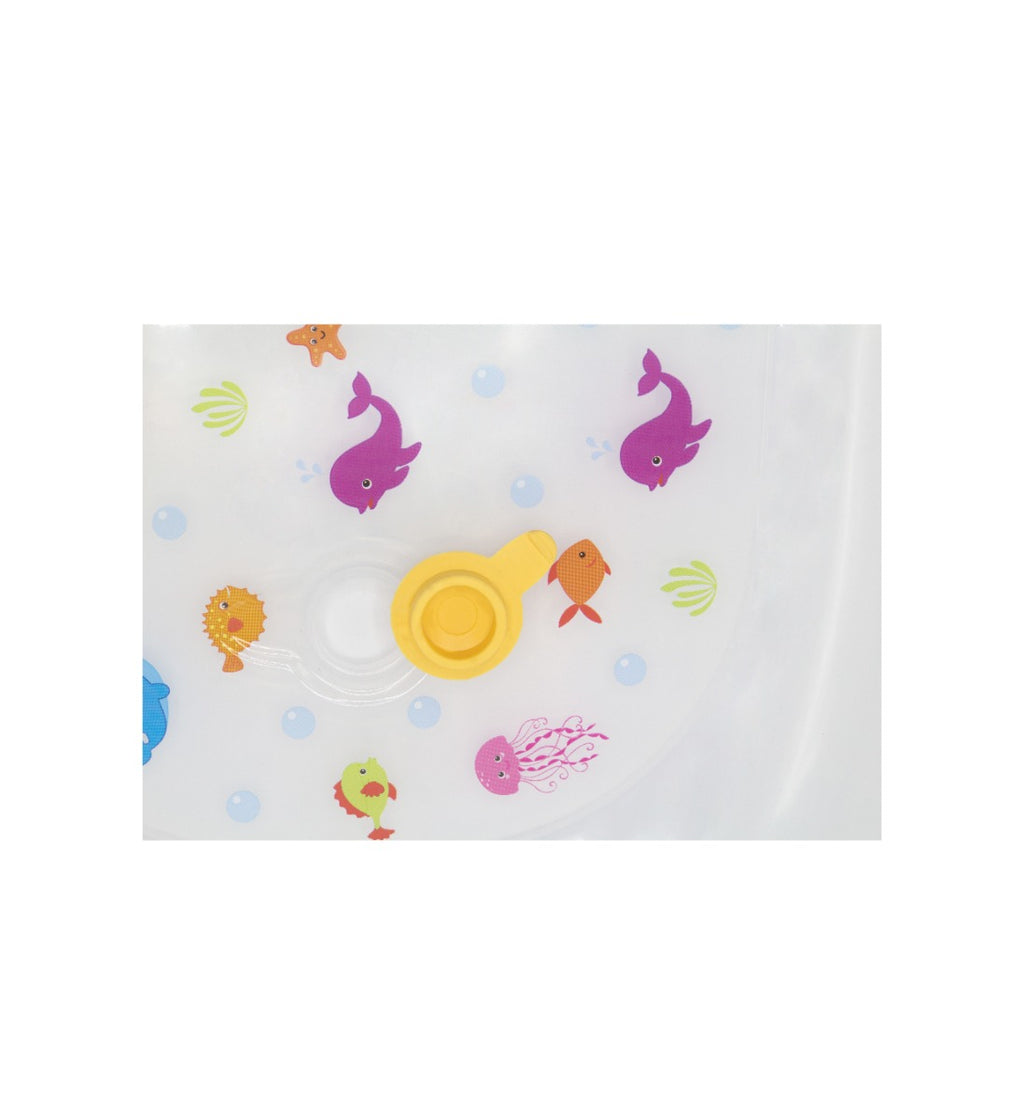 BABYJEM BABY BATH TUB SET 6 PIECES WITH THE TERMOMETER / WHITE