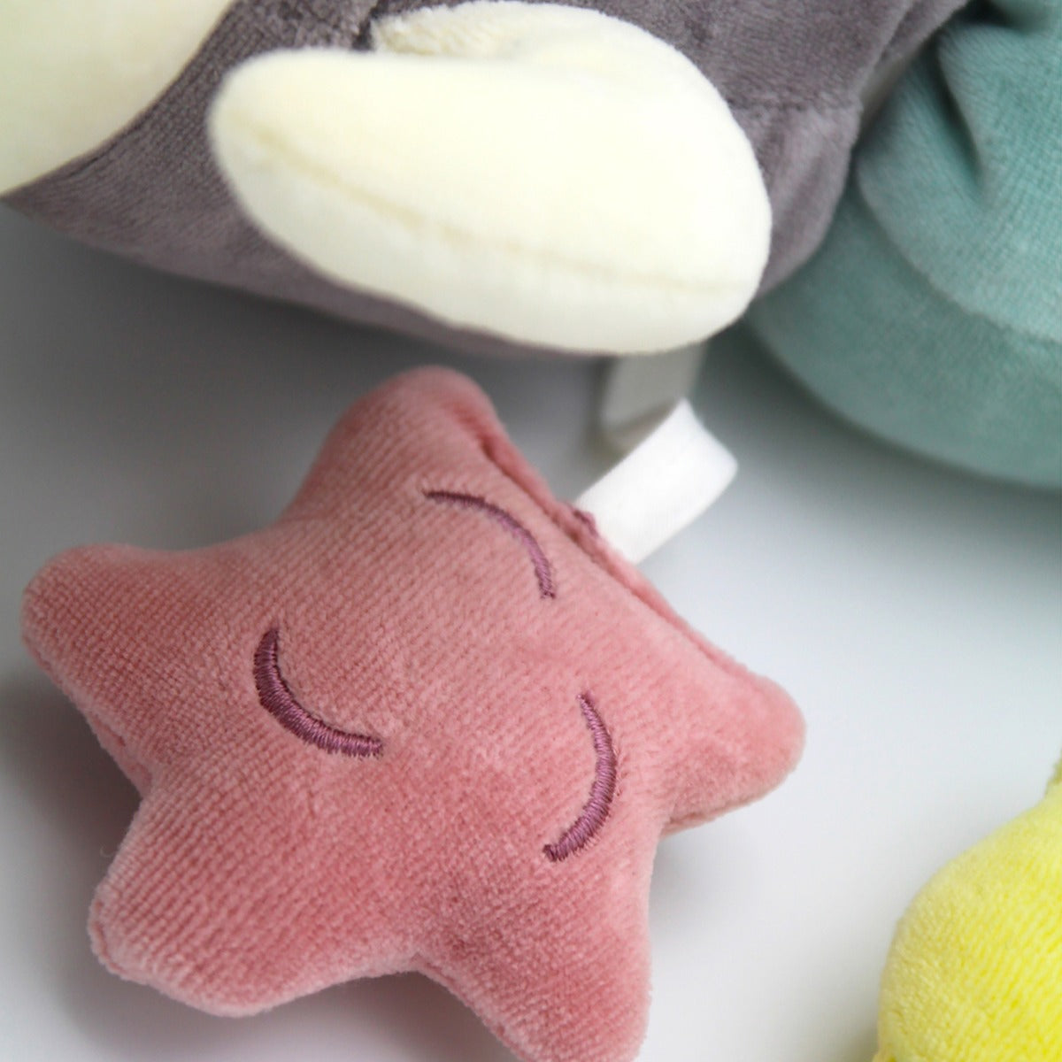 BABYJEM VELVET CATTERPILLAR PILLOW - PINK