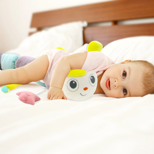 BABYJEM VELVET CATTERPILLAR PILLOW - PINK