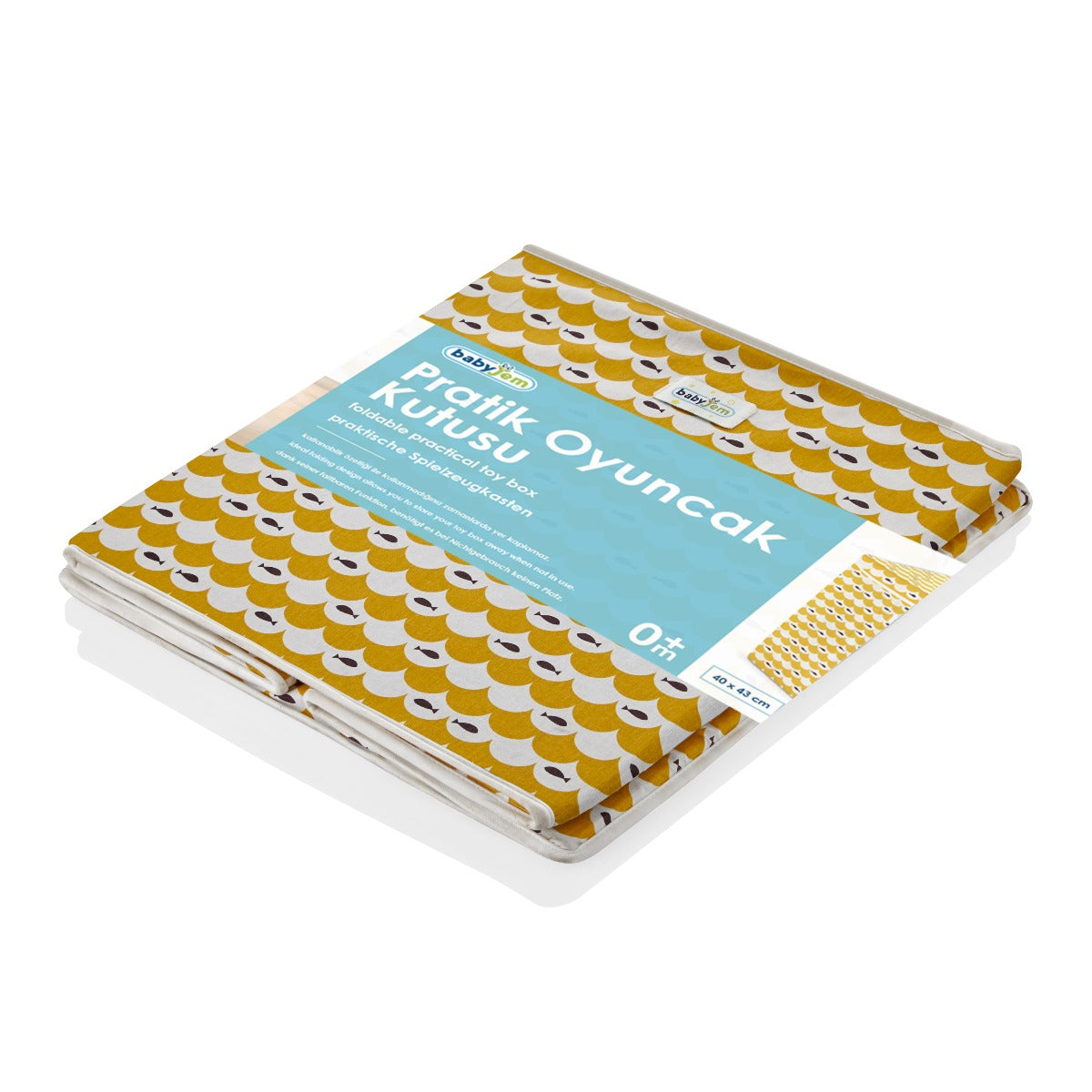 BABYJEM PRACTICAL TOY BOX MUSTARD FISH