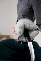 BABYJEM HEAD SUPPORTED BREASTFEEDING CUSHION GREY FLOWER