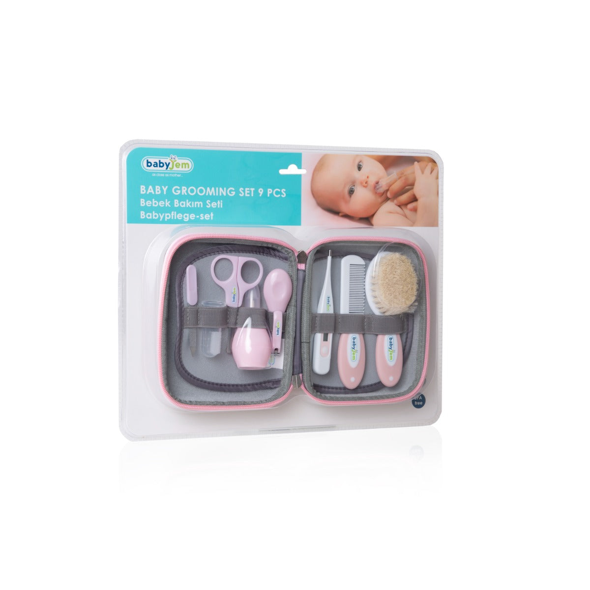 BABYJEM BABY'S GROOMING SET 9 PCS - PINK