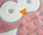 BABYJEM - CHERRY SEEDS FILLED VELVET COLIC PILLOW - OWL ROSE COLOR