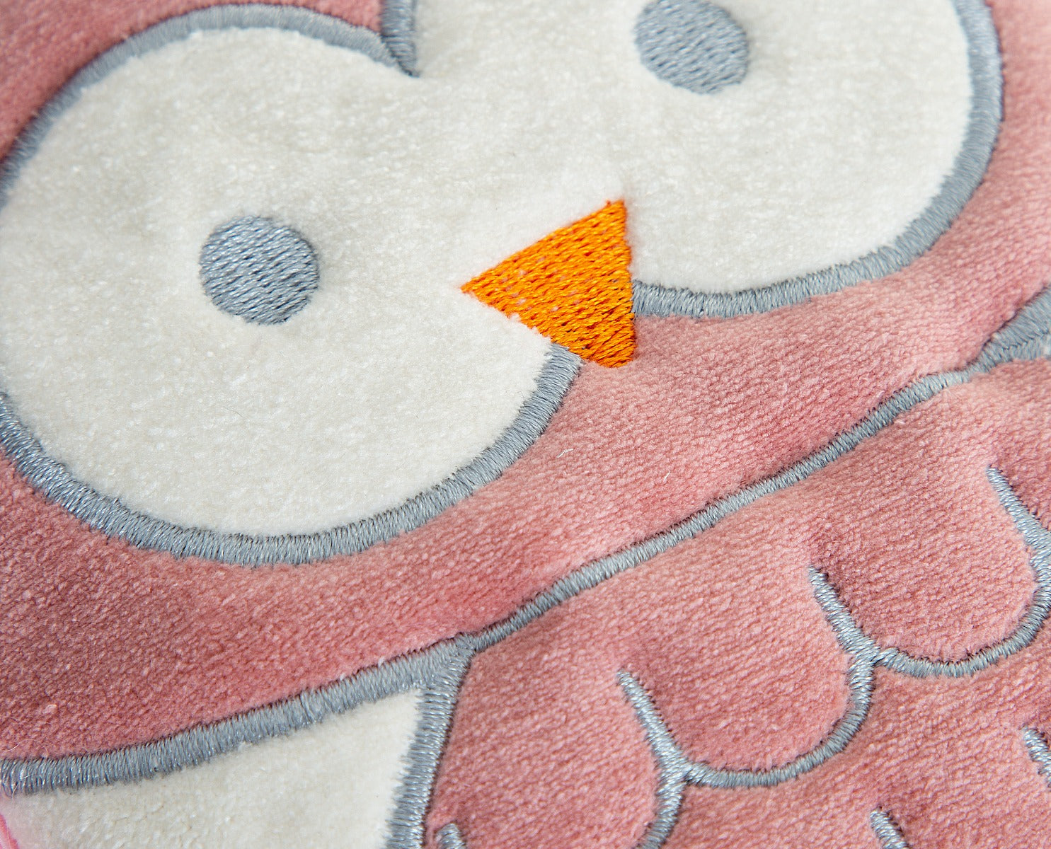 BABYJEM - CHERRY SEEDS FILLED VELVET COLIC PILLOW - OWL ROSE COLOR