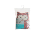BABYJEM - CHERRY SEEDS FILLED VELVET COLIC PILLOW - OWL ROSE COLOR