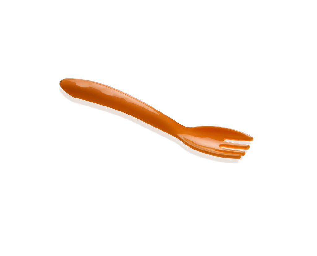 بيبي جيم - ملعقة وشوكة طعام اطفال - أصفر