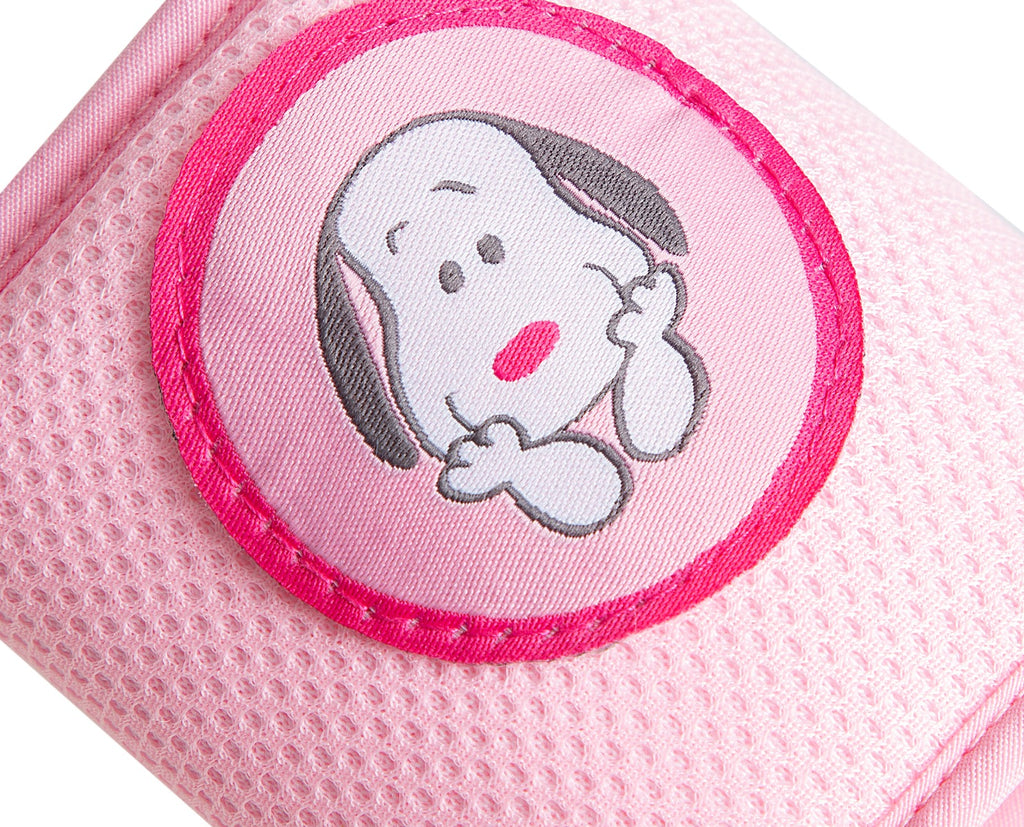 بيبي جيم_وسادات الركبة المضادة للانزلاق_ وردي