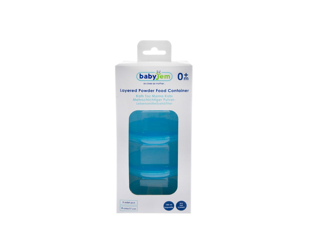 بيبي جيم - حافظة تخزين طعام - ازرق