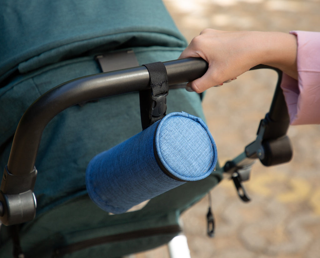 بيبي جيم - حافظة حرارية للرضاعات - ازرق