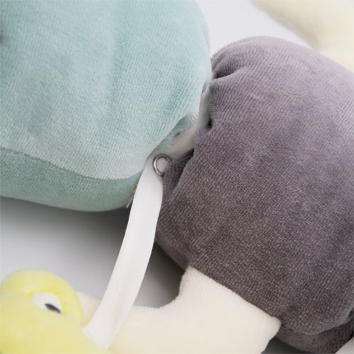 BABYJEM VELVET CATTERPILLAR PILLOW - GREEN