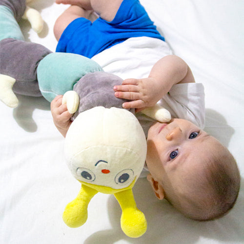 BABYJEM VELVET CATTERPILLAR PILLOW - GREEN