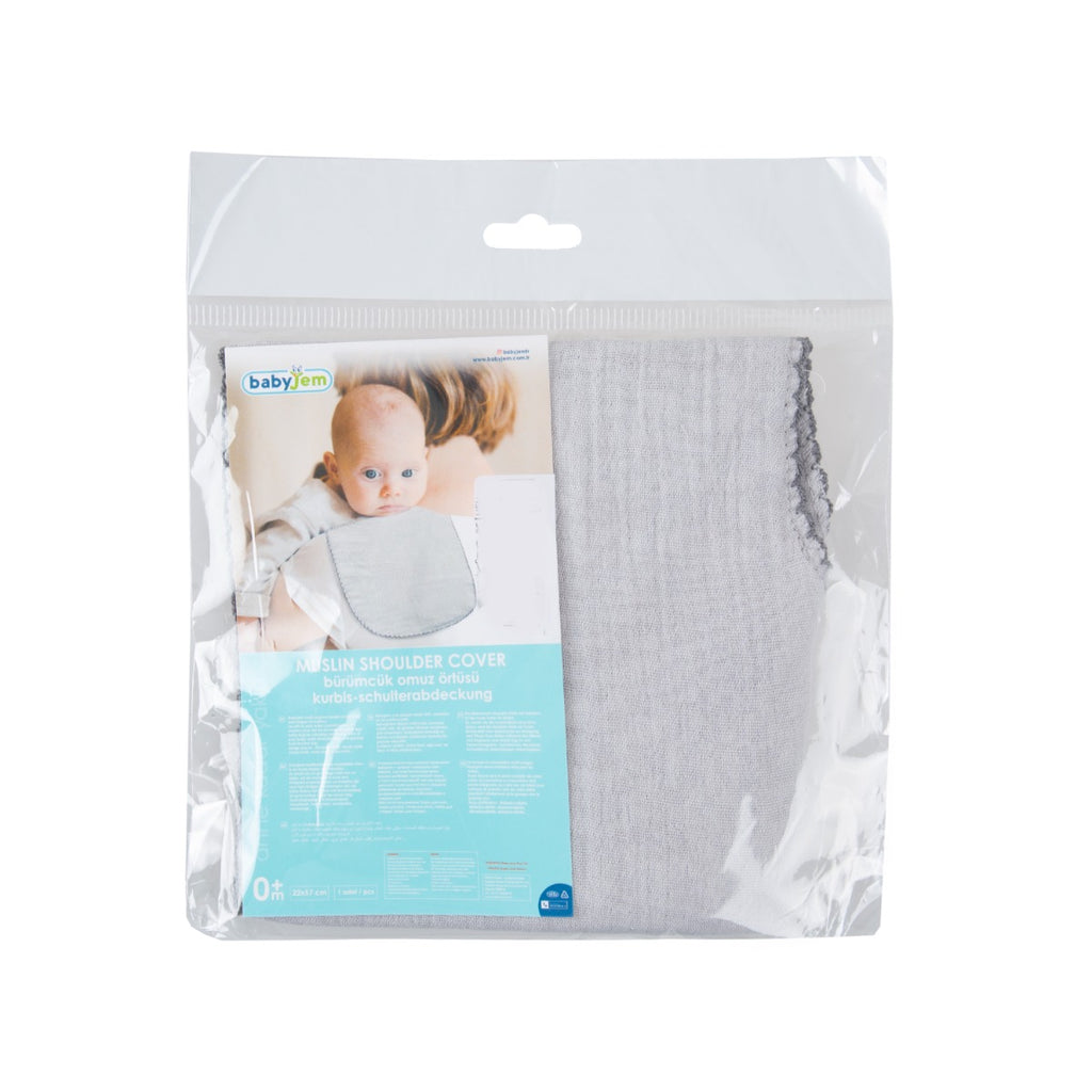 BABYJEM MUSLIN SHOULDER COVER / GREY