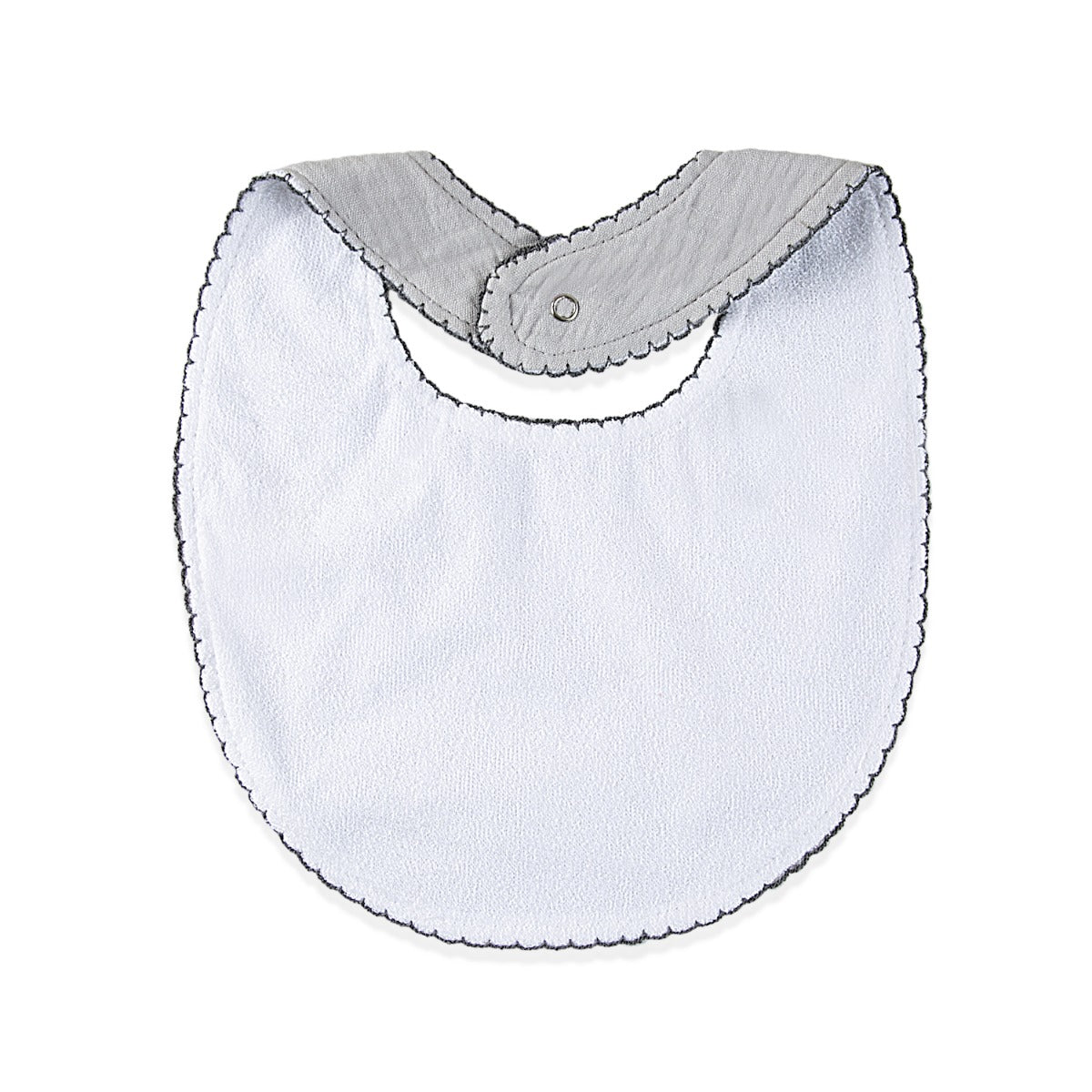 BABYJEM MUSLIN BIB  / GREY