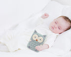 BABYJEM - CHERRY SEEDS FILLED VELVET COLIC PILLOW - OWL GREEN