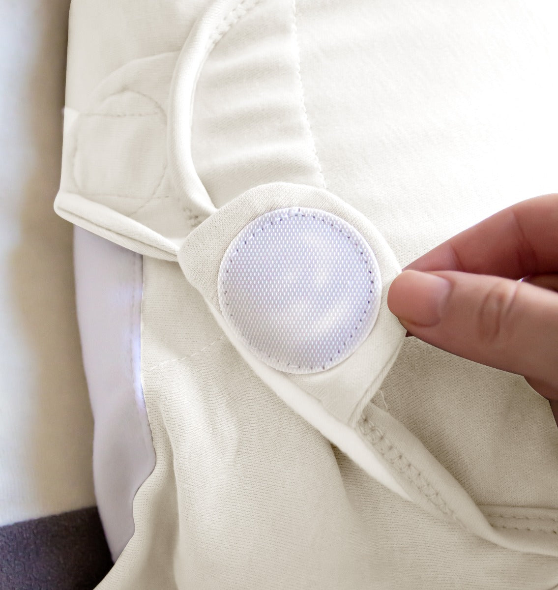 BABYJEM - BABY COTTON SWADDLE - ECRU