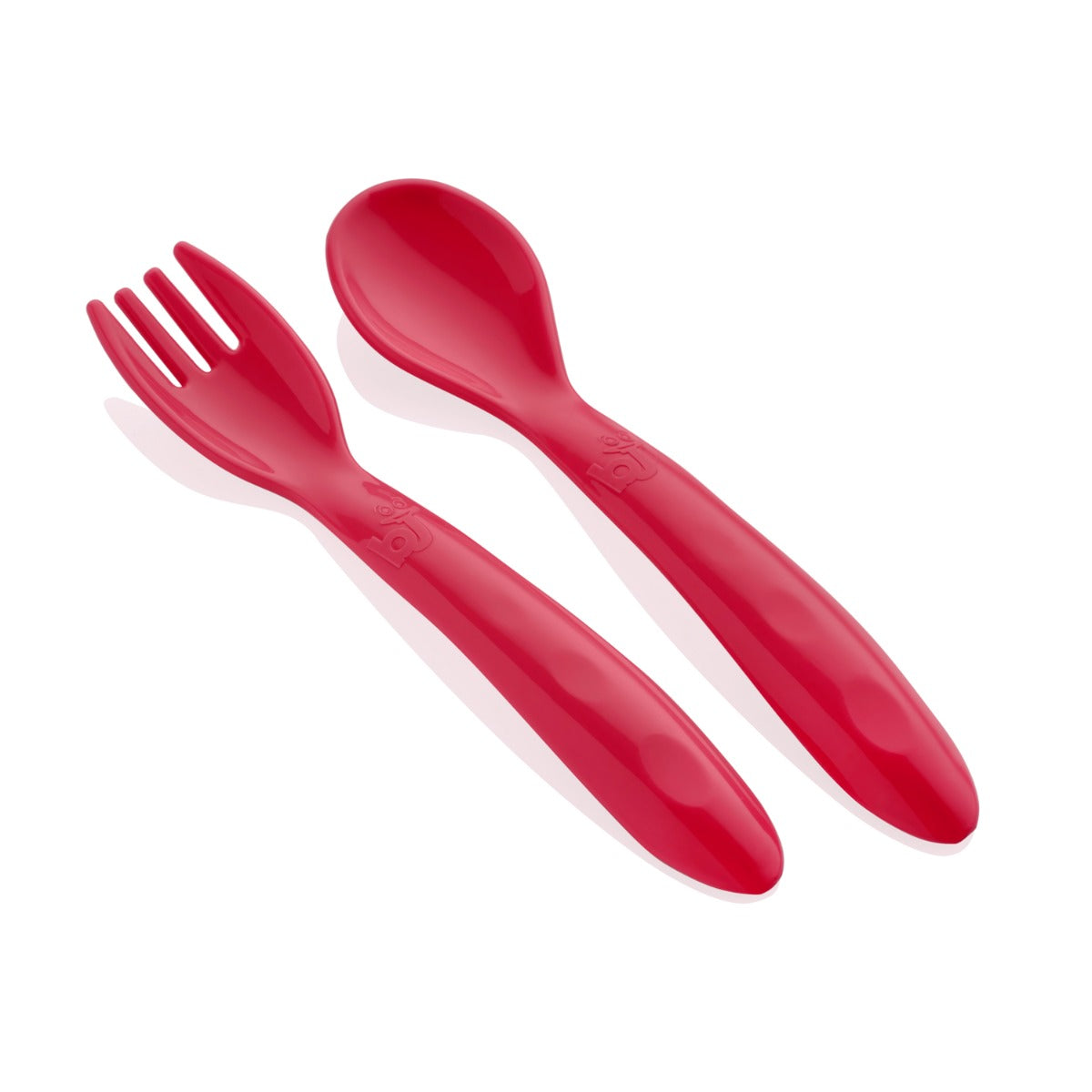 BABYJEM - BABY FOOD SPOON AND FORK - RED