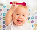 BABYJEM - BABY FOOD SPOON AND FORK - RED