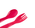 BABYJEM - BABY FOOD SPOON AND FORK - RED