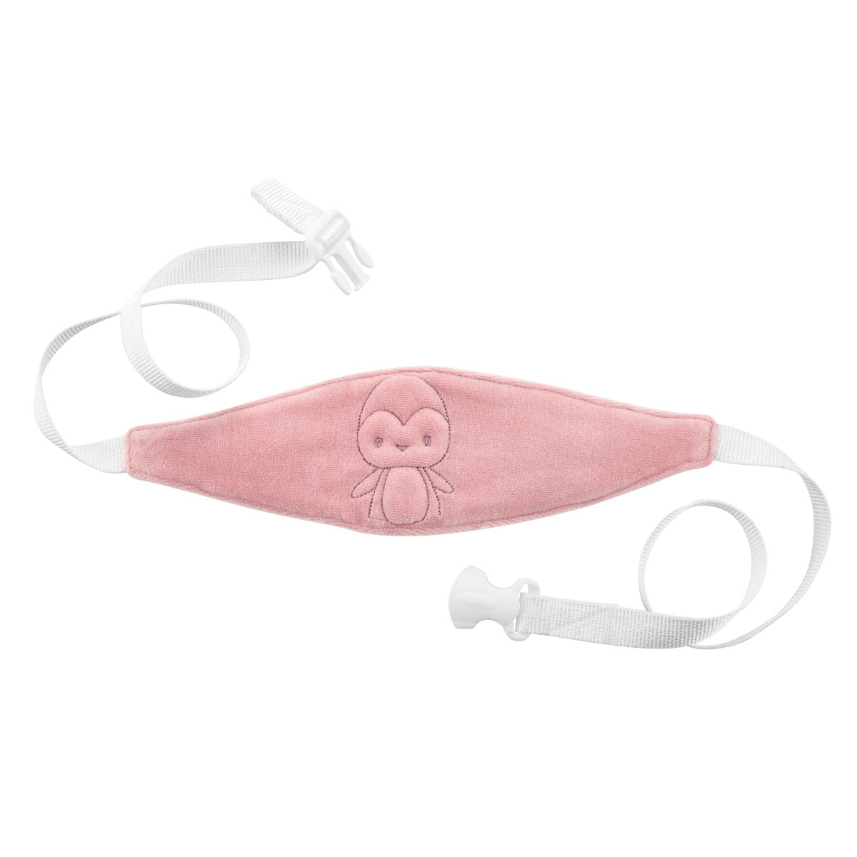 BABYJEM AUTO HEAD & NECK SUPPORT STRAP ROSE COLOR - VELVET