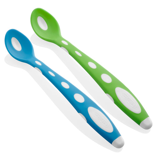 BABYJEM SOFT TIP SPOON 2 PCS Green/Blue