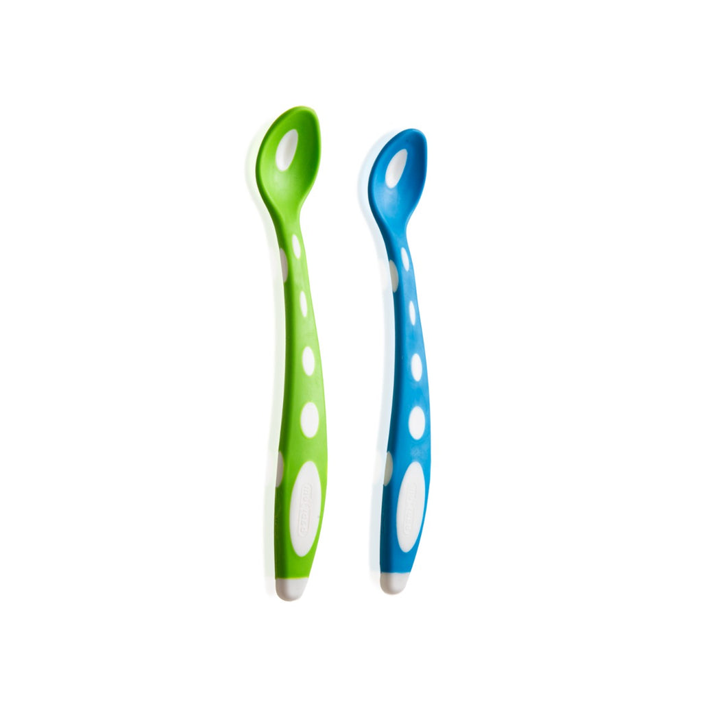BABYJEM SOFT TIP SPOON 2 PCS Green/Blue