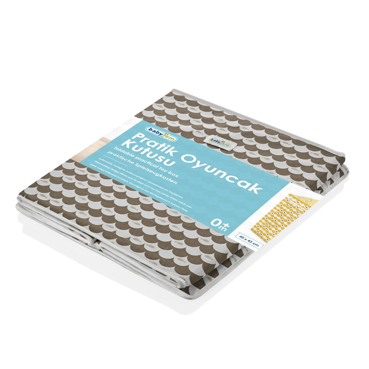 BABYJEM PRACTICAL TOY BOX BROWN FISH