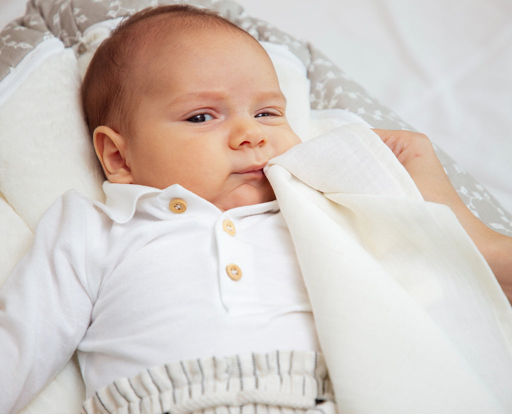 BABYJEM MUSLIN MOUTH TISSUE  / 4 PCS / SALMON