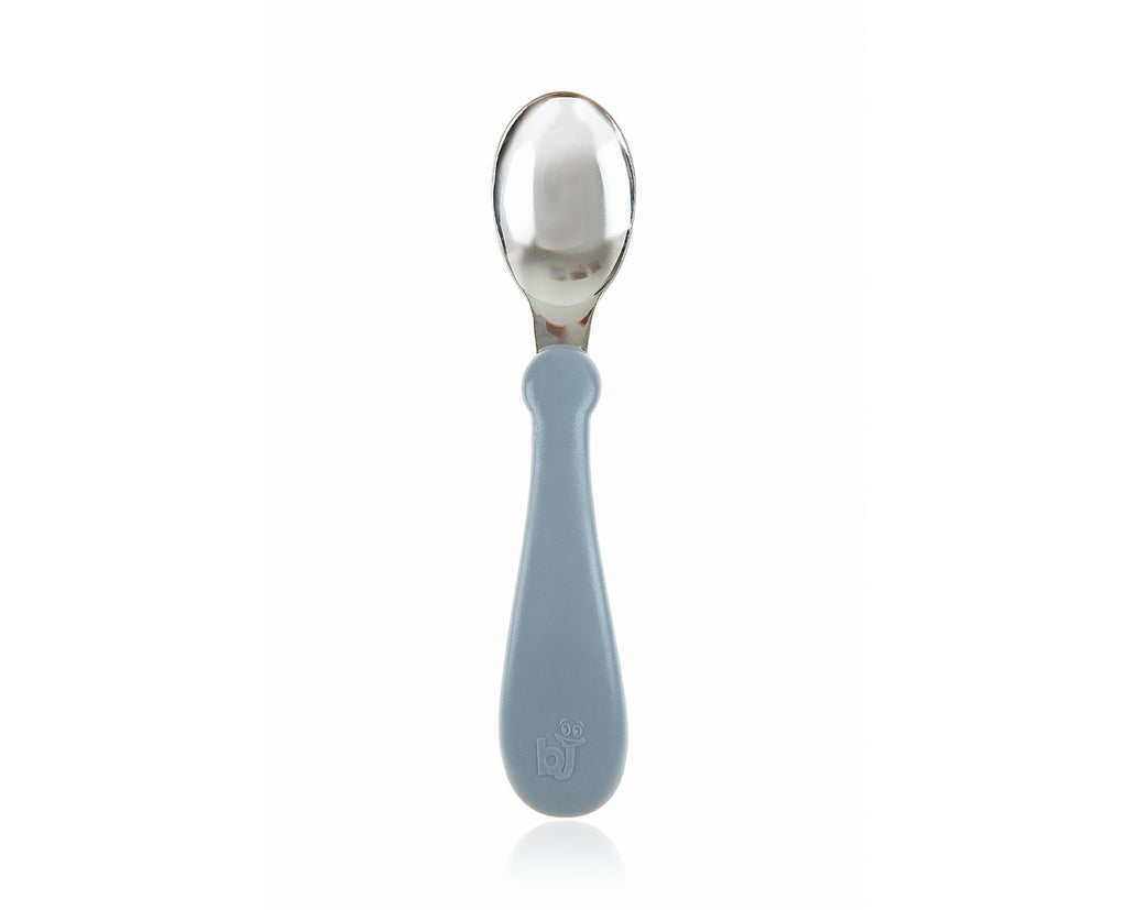 BABYJEM STEEL SPOON AND FORK GREY