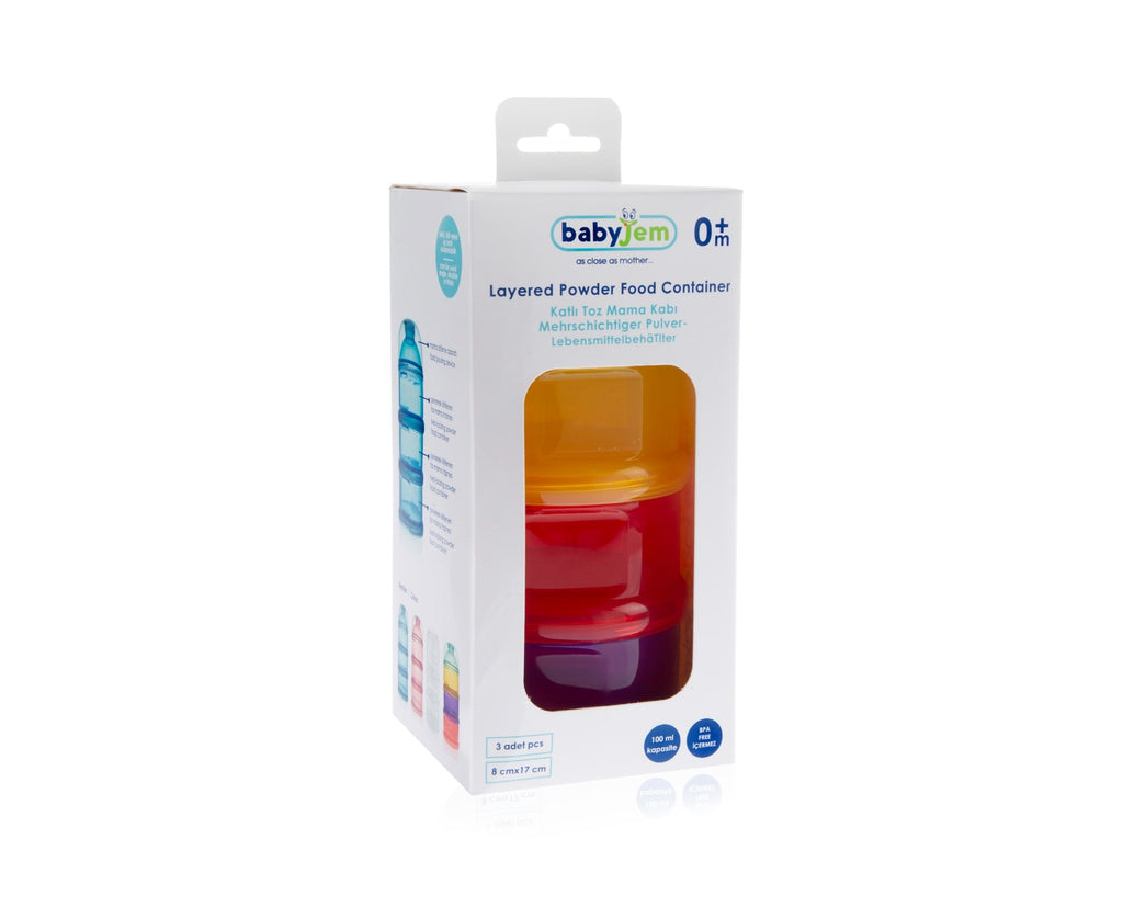 BABYJEM FOOD STORAGE CONTAINERS - MIXED COLORS