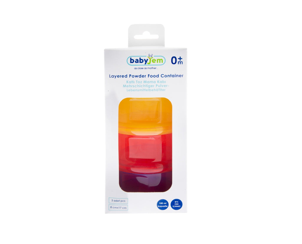 BABYJEM FOOD STORAGE CONTAINERS - MIXED COLORS