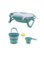 BABYJEM FOLDING BATH SET 5 PCS TURQUOISE NEW