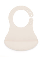 BABYJEM MINI SILICON BIB - ECRU