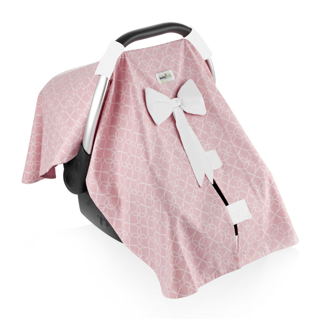 بيبي جيم غطاء لعربة الطفل - وردي