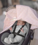بيبي جيم غطاء لعربة الطفل - وردي