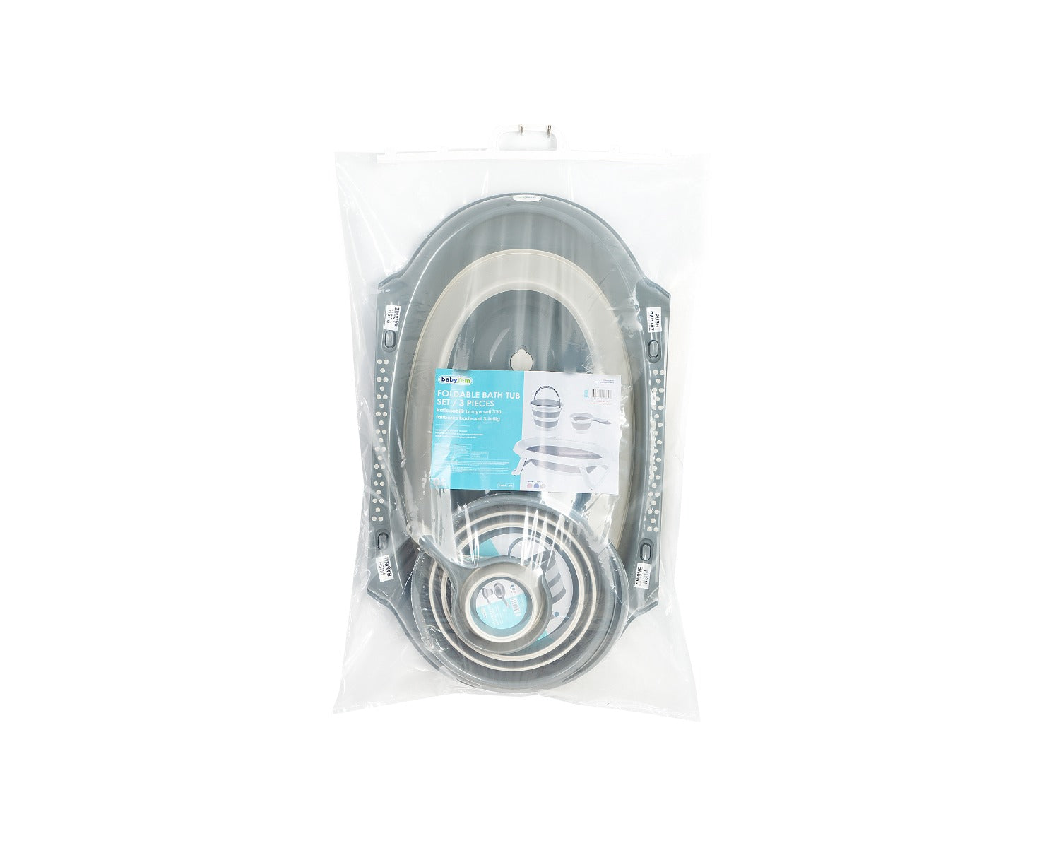 BABYJEM FOLDING BATH SET 3 PCS ANTHRACITE NEW