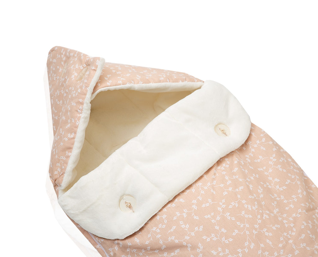 BABYJEM - SWADDLE WITH FISH PATTERNS - SALMON FLOWERR