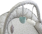 بيبي جيم - مهد متنقل مع العاب - رمادي