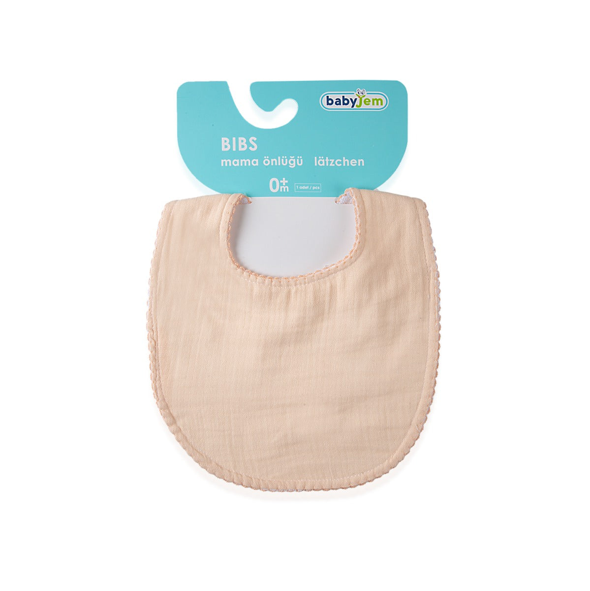 BABYJEM MUSLIN BIB  / SALMON