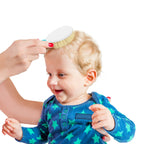 BABYJEM BRUSH COMB SET NATURAL BRİSTLE / GRAY