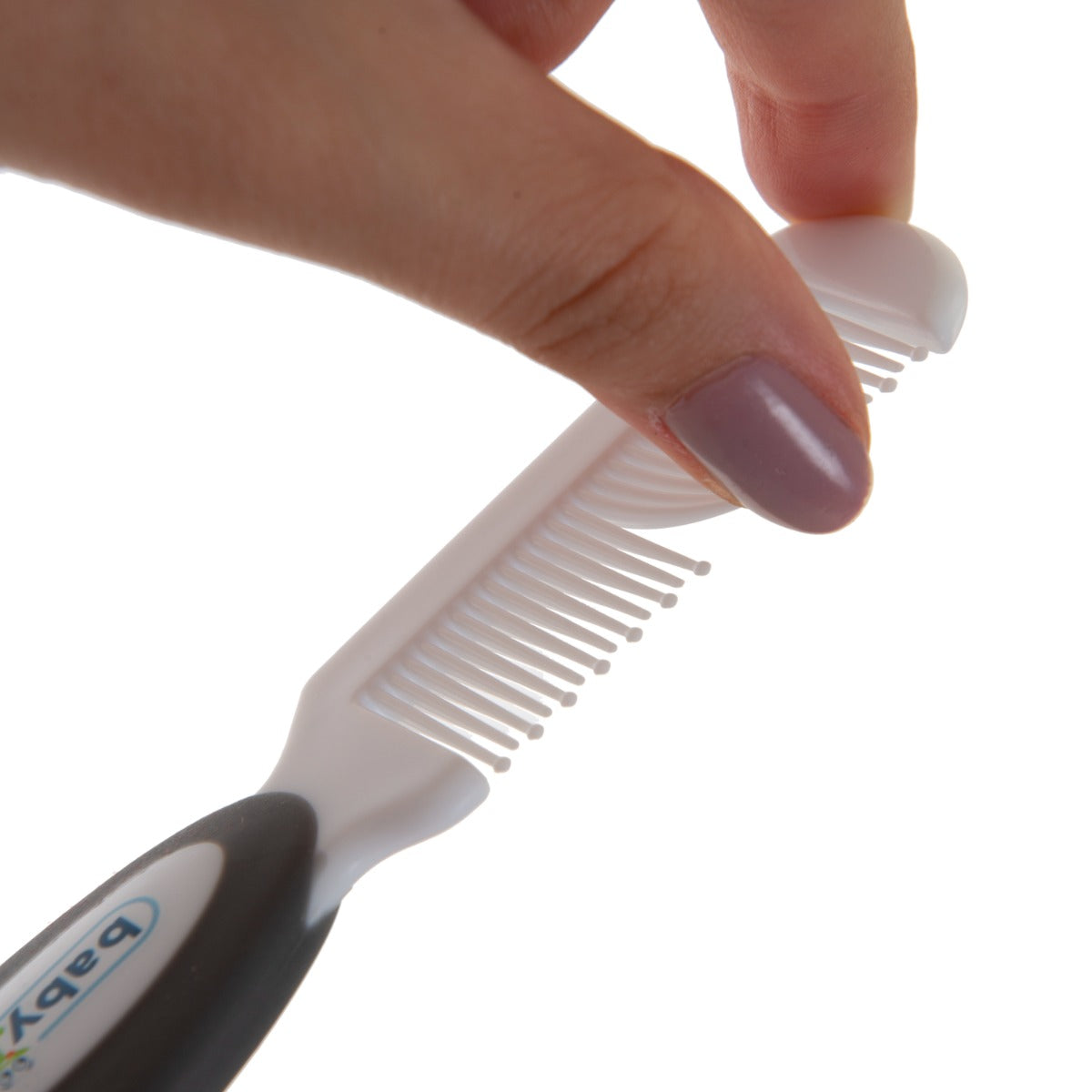 BABYJEM BRUSH COMB SET NATURAL BRİSTLE / GRAY