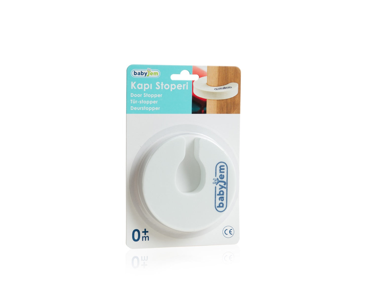 بيبي جيم - مانع انغلاق الأبواب - ابيض